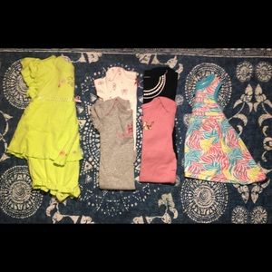 3-6m baby onesies & a dress